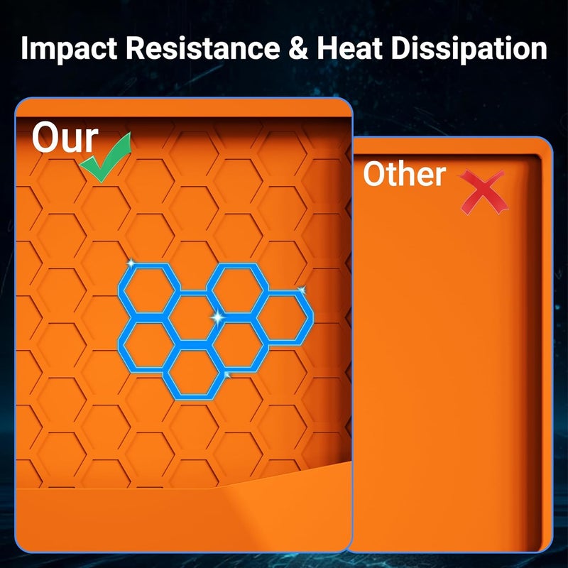 DAIERTEK غطاء سيليكون صغير ستارلينك - غطاء واقي برتقالي، مقاوم للماء ومضاد للخدوش لطبق ستارلينك الصغير (مثالي للسقف، السيارة، تخييم RV) - Image 4